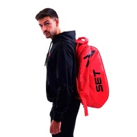 Sanyo Wolf Ensemble de raquettes de padel rouge