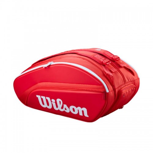Wilson Super Tour Bolsa de Padel Vermelha Branca
