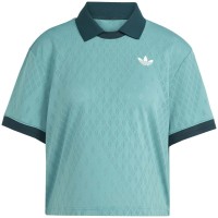 Polo Adidas Originals Pro London Turquesa Mujer