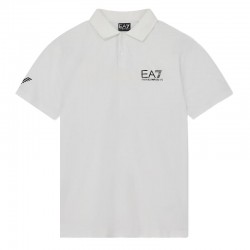 Armani EA7 Ventus 7 Camisa Polo Branco Azul Armani