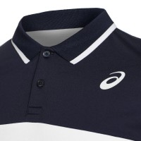Polo Asics Court Blanco Marino PADELPOINT Polo Asics Court Blanco Marino