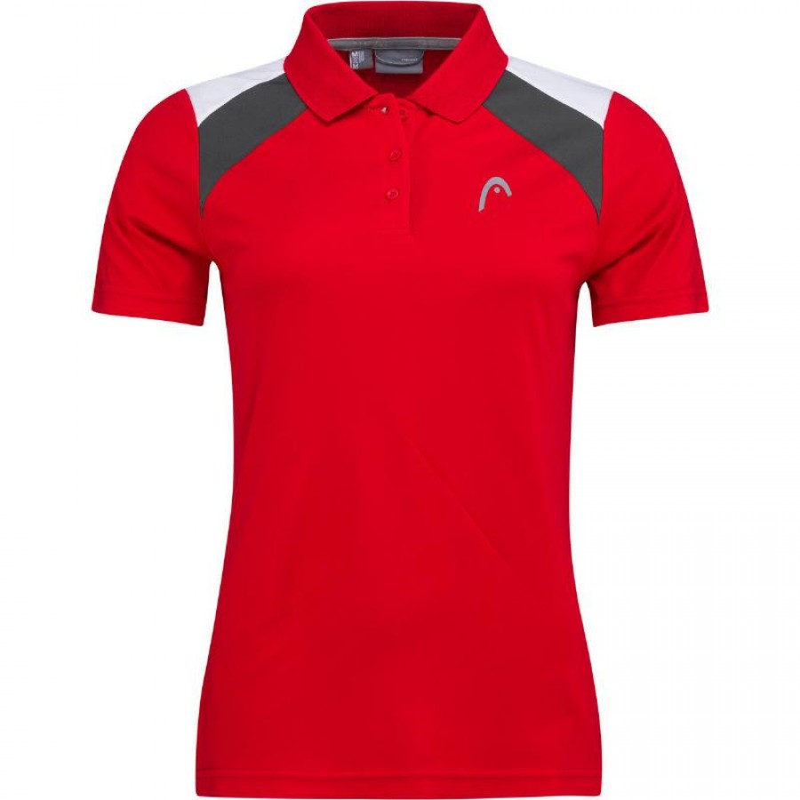 Polo Head Club 22 Blanco Rojo Mujer