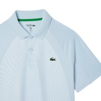 Polo Lacoste Daniil Medvedev Ultra Dry Azul Claro Verde