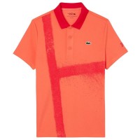 Polo Lacoste Novak Djokovic Ultra Dry Naranja Rojo