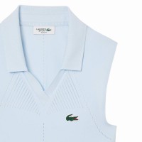 Polo Lacoste Tight Fit Azul Claro Mujer