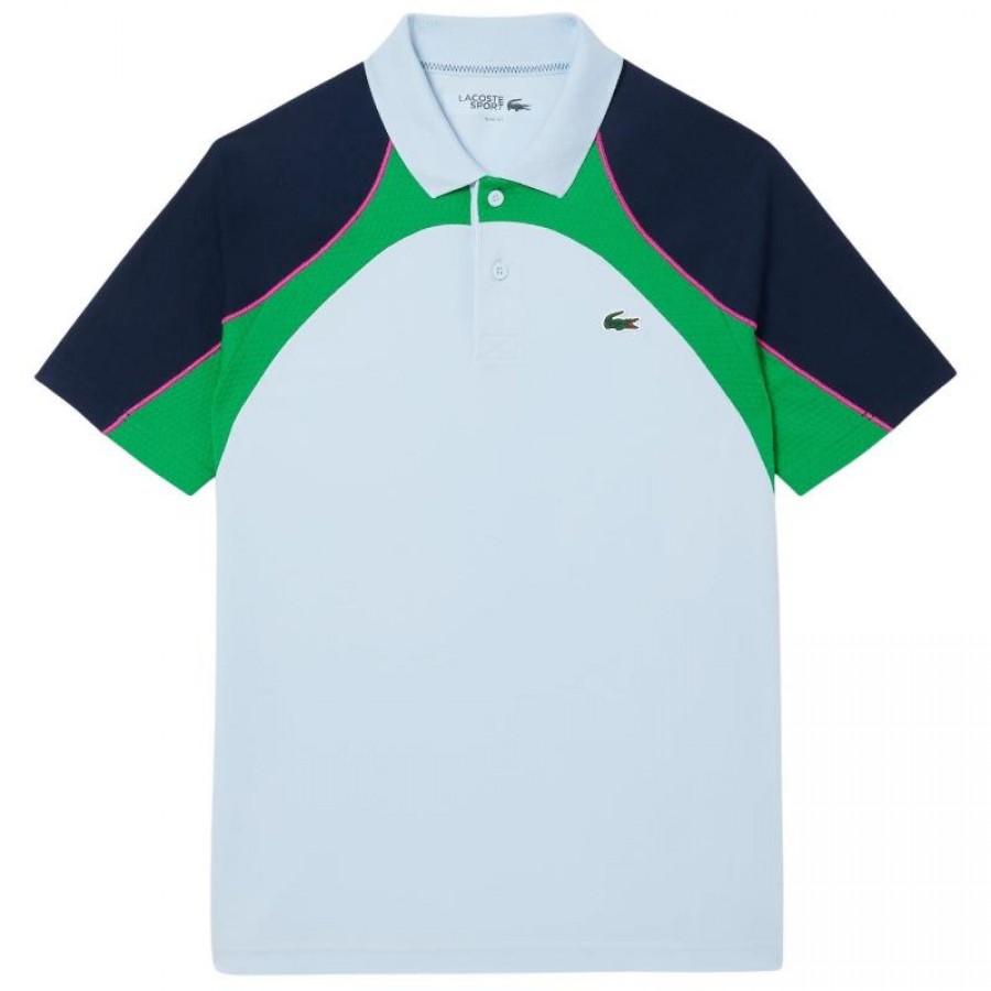 Polo Lacoste Ultra Dry Azul Verde