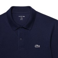 Polo Manga Larga Lacoste Regular Fit Algodon Azul Marino