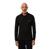 Polo Manga Larga Lacoste Regular Fit Algodon Negro