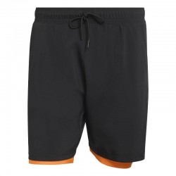 Short Adidas Club 2 en 1 noir orange