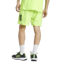Short Adidas Club 3 Stripes Lucid Limon Negro