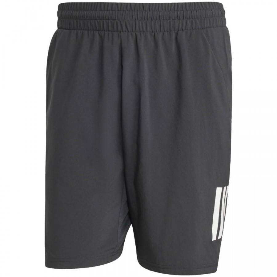 Short Adidas Club 3 Stripes Negro Blanco