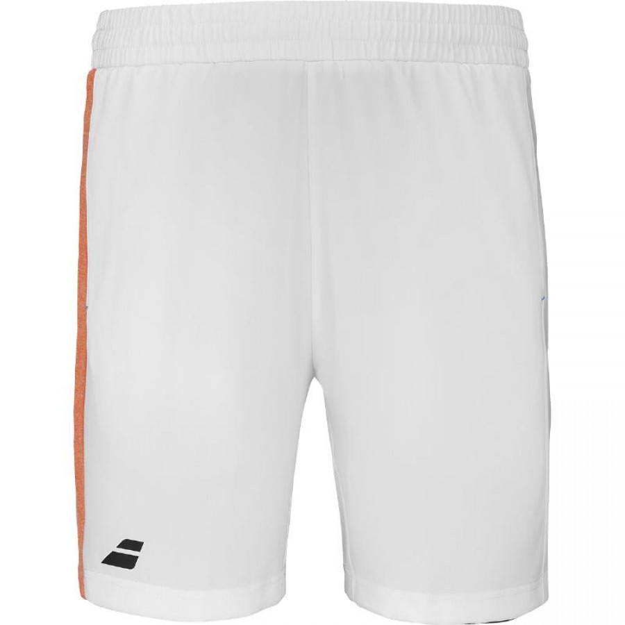 Courte pièce de Babolat Blanco Naranja Junior