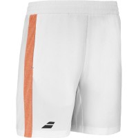 Courte pièce de Babolat Blanco Naranja Junior