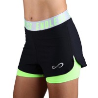 Short Endless Tech emblematique Negro Verde