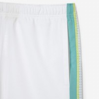 Short Lacoste Polyester Recycle Blanc Vert PADELPOINT Short Lacoste Polyester Recycle Blanc Vert