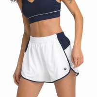Short Wilson Division Blanco Brillante Mujer