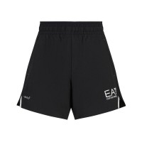 Shorts femininos pretos Armani EA7 Ventus 7