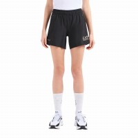 Shorts femininos pretos Armani EA7 Ventus 7
