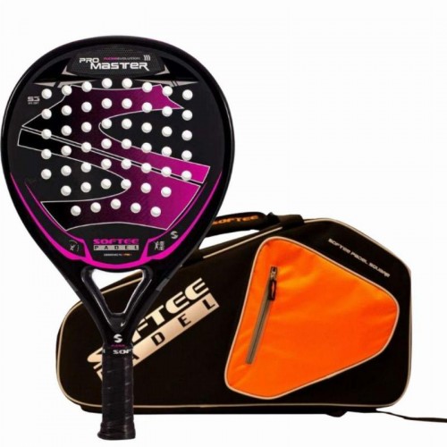 Pack Pala Softee Pro Master Evolution Fucsia con Paletero