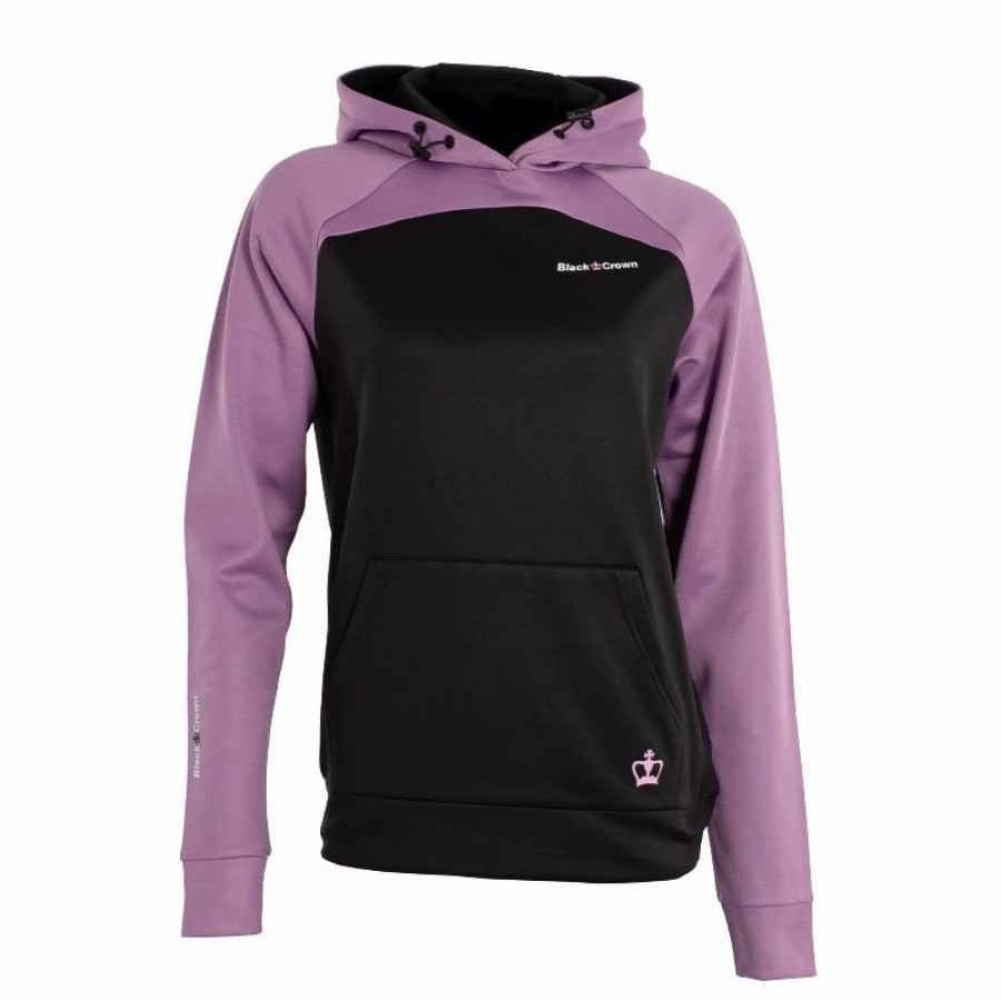 Sudadera Couronne Noire Merida Rosa Negro Mujer