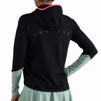 Sudadera Endless Breath Line Negro Verde Forest