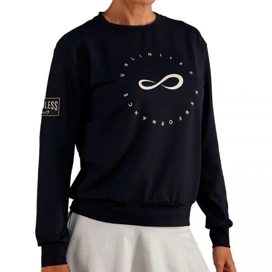 Sudadera Endless Inner Tech Negro Dorado