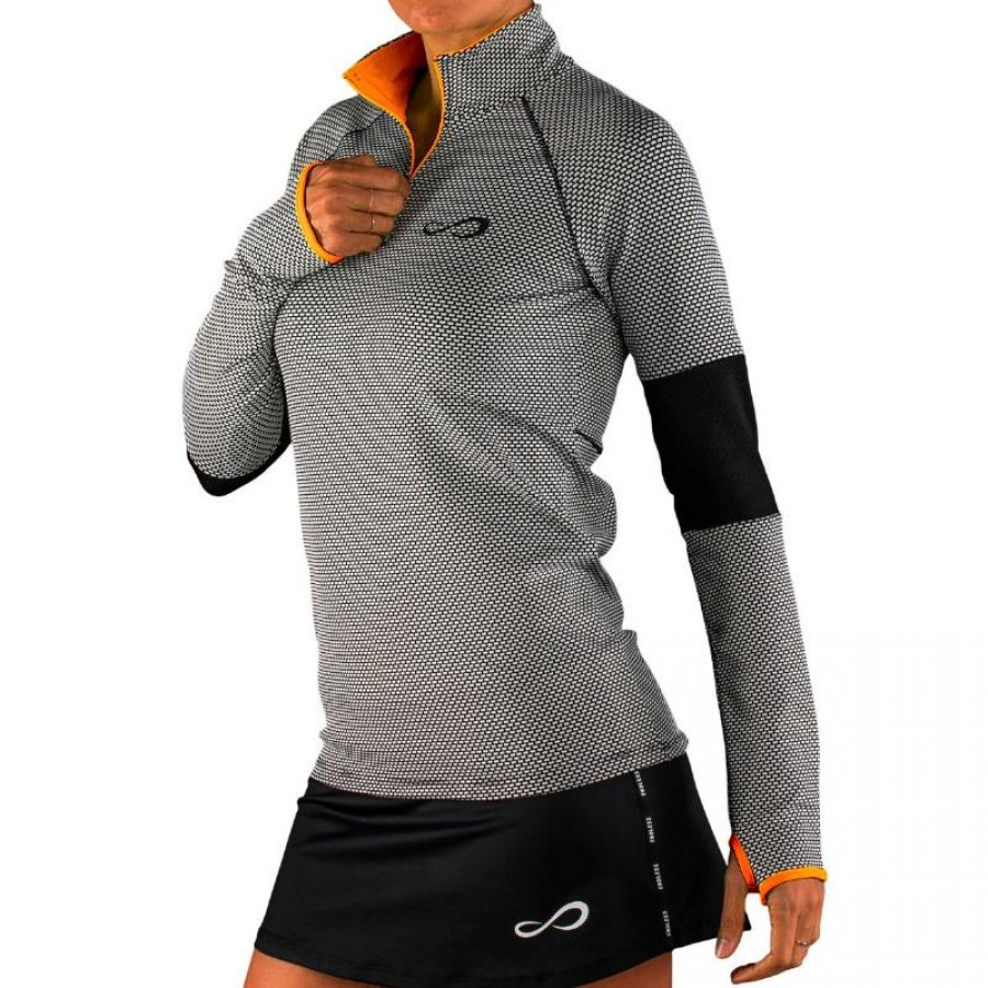 Sudadera Endless Kirsch Gris Naranja