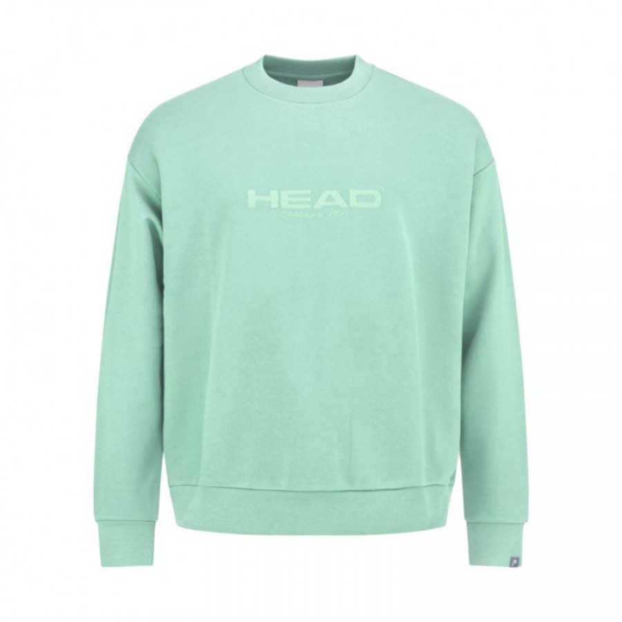 Head Motion Crewneck Turquoise Sweat-shirt PADELPOINT Head Motion Crewneck Turquoise Sweat-shirt