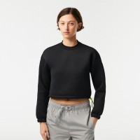 Sweatshirt Lacoste Sport Adjustable Black Women PADELPOINT Sweatshirt Lacoste Sport Adjustable Black Women