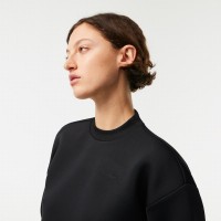 Sweatshirt Lacoste Sport Adjustable Black Women PADELPOINT Sweatshirt Lacoste Sport Adjustable Black Women