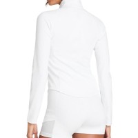 Sudadera Wilson Baseline Half Zip Blanco Mujer