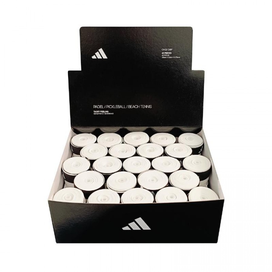 Caja Adidas 45 Overgrips Tacky Feeling Blancos