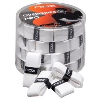 Nox Pro Smooth White Overgrips Drum 60 Units