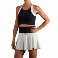 Top Endless Crop Negro Dorado