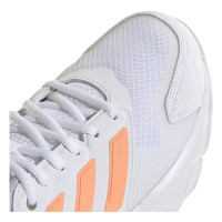 Adidas CourtJam Control 3 Baskets Blanches Orange pour femmes