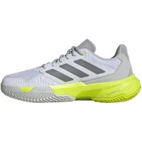 Zapatillas Adidas CourtJam Control 3 Blanco Plata Lucid Limon Mujer