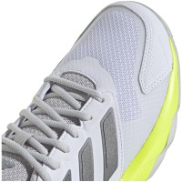 Zapatillas Adidas CourtJam Control 3 Blanco Plata Lucid Limon Mujer