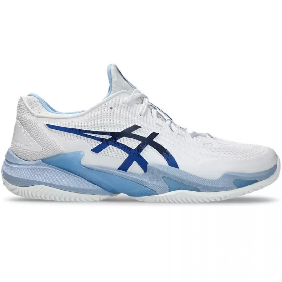 Zapatillas Asics Court FF 3 Novak Clay Blanco Azul Tuna