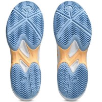 Zapatillas Asics Game FF Padel Azul Stone Naranja Mujer