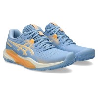 Zapatillas Asics Gel Challenger 15 Padel Azul Stone Naranja Mujer