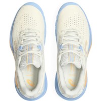 Zapatillas Asics Gel Challenger 15 Padel Crema Azul Stone Mujer