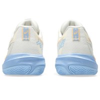 Zapatillas Asics Gel Challenger 15 Padel Crema Azul Stone Mujer