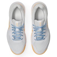 Zapatillas Asics Gel Dedicate 8 Padel Blanco Naranja Mujer