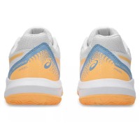 Zapatillas Asics Gel Dedicate 8 Padel GS Blanco Naranja Junior