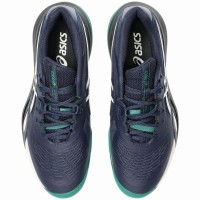 Zapatillas Asics Gel Resolution X Clay Azul Medianoche Crema