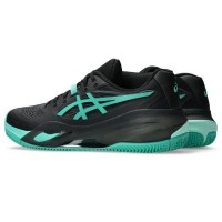 Zapatillas Asics Gel Resolution X Clay Negro Verde Aurora