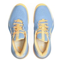 Zapatillas Asics Gel Resolution X Padel Azul Stone Naranja Mujer