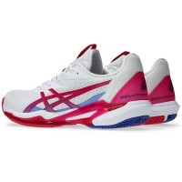 Zapatillas Asics Solution Speed FF 3 Clay Blanco Rosa Brillante Mujer