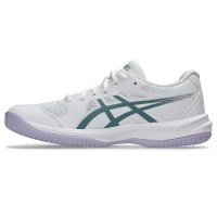 Asics Upcourt 6 baskets blanches-vertes pour femmes