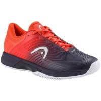 Zapatillas Head Revolt Pro 4.5 Clay Azul Oscuro Rojo